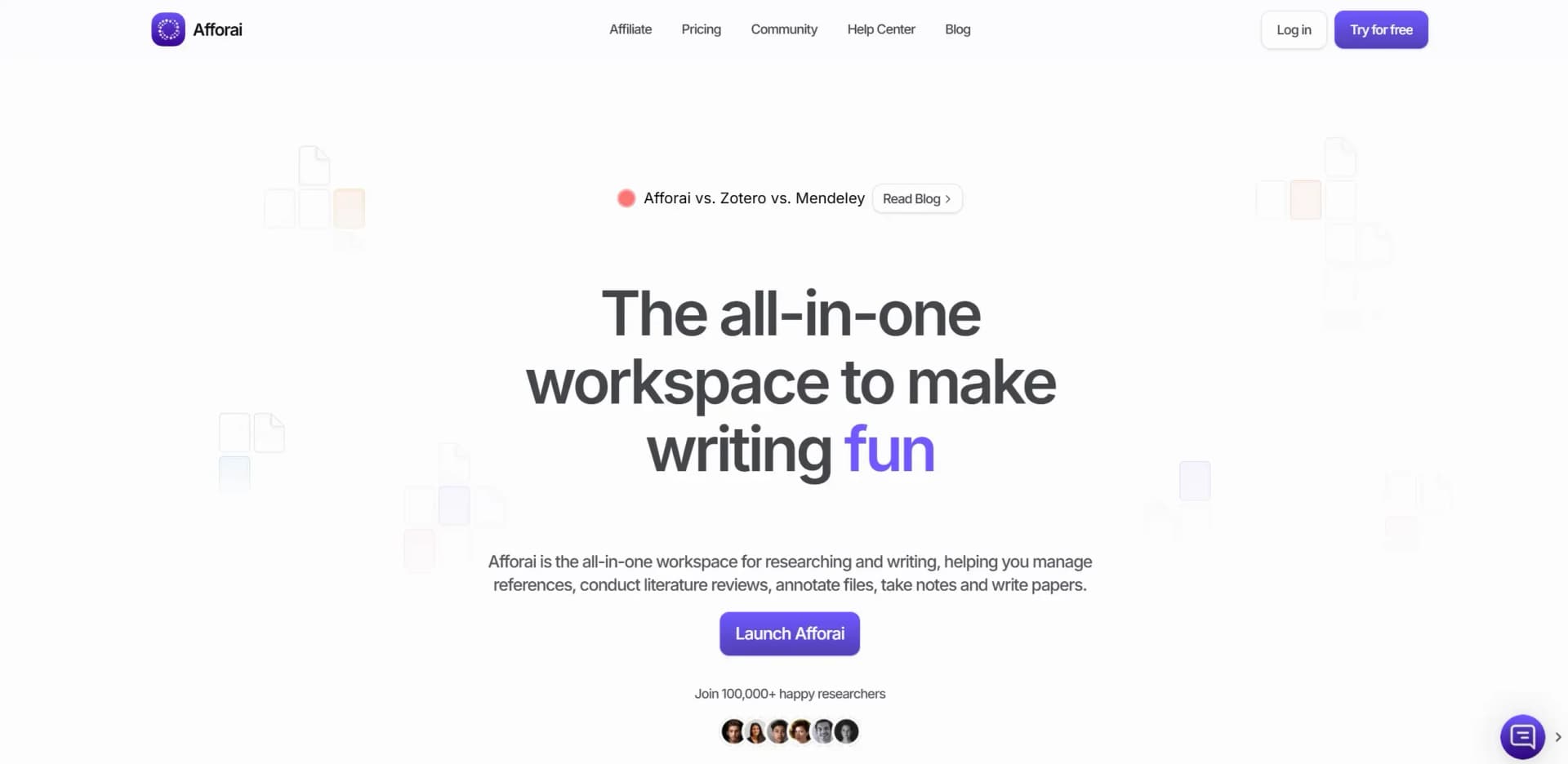 Afforai screenshot