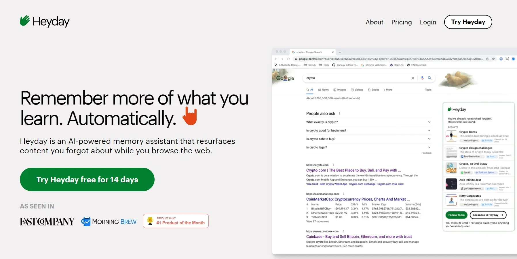 Heyday screenshot