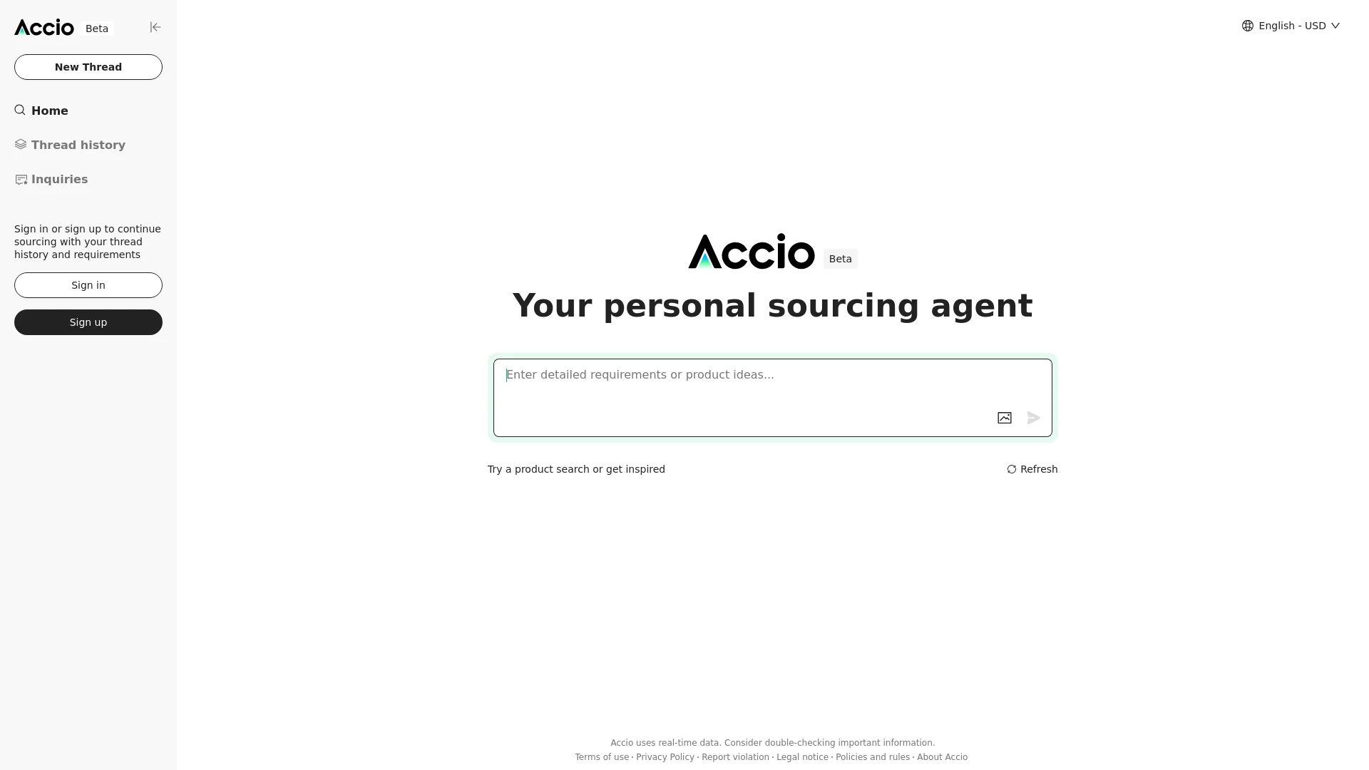 Accio screenshot