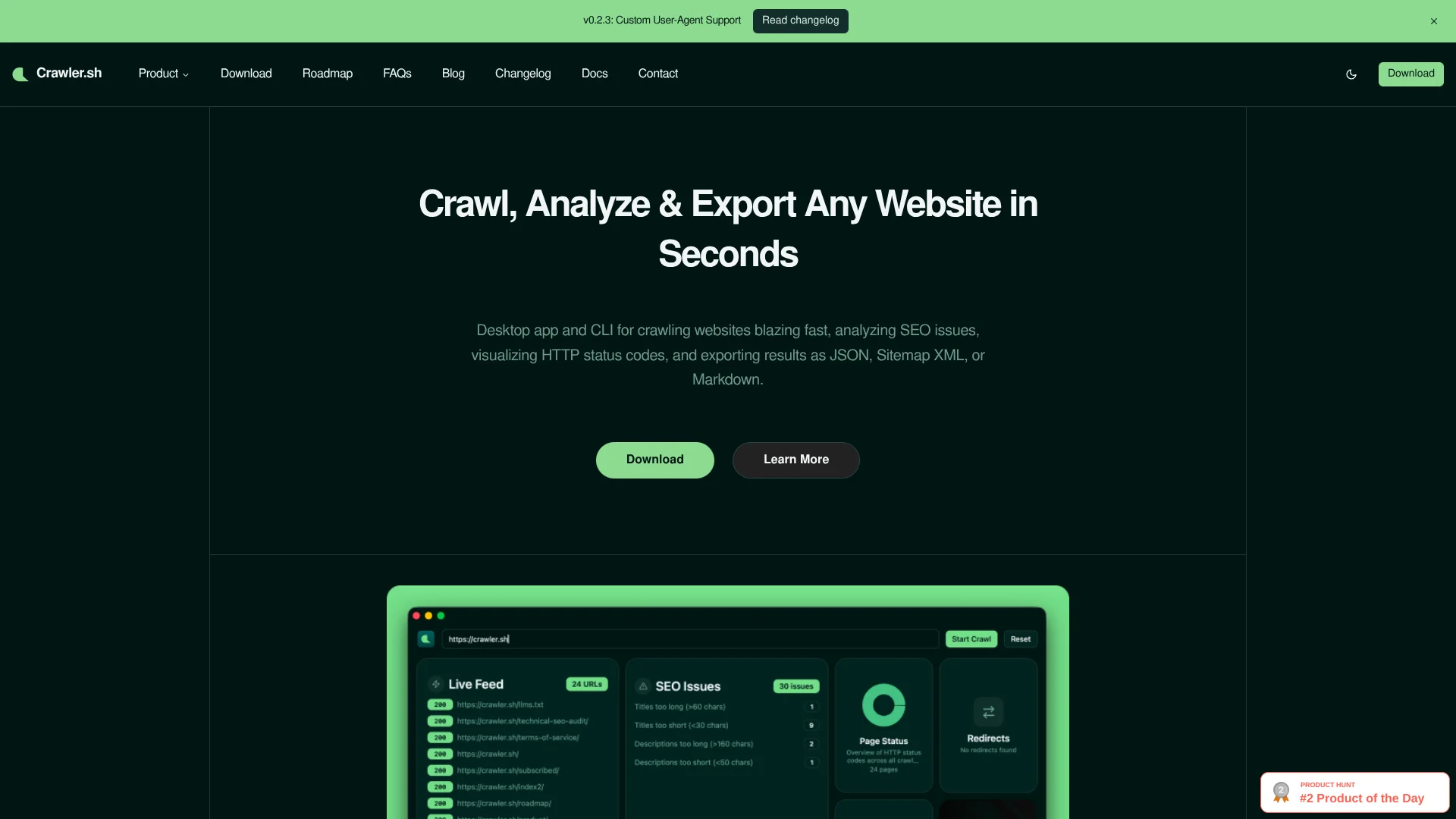 crawler.sh screenshot