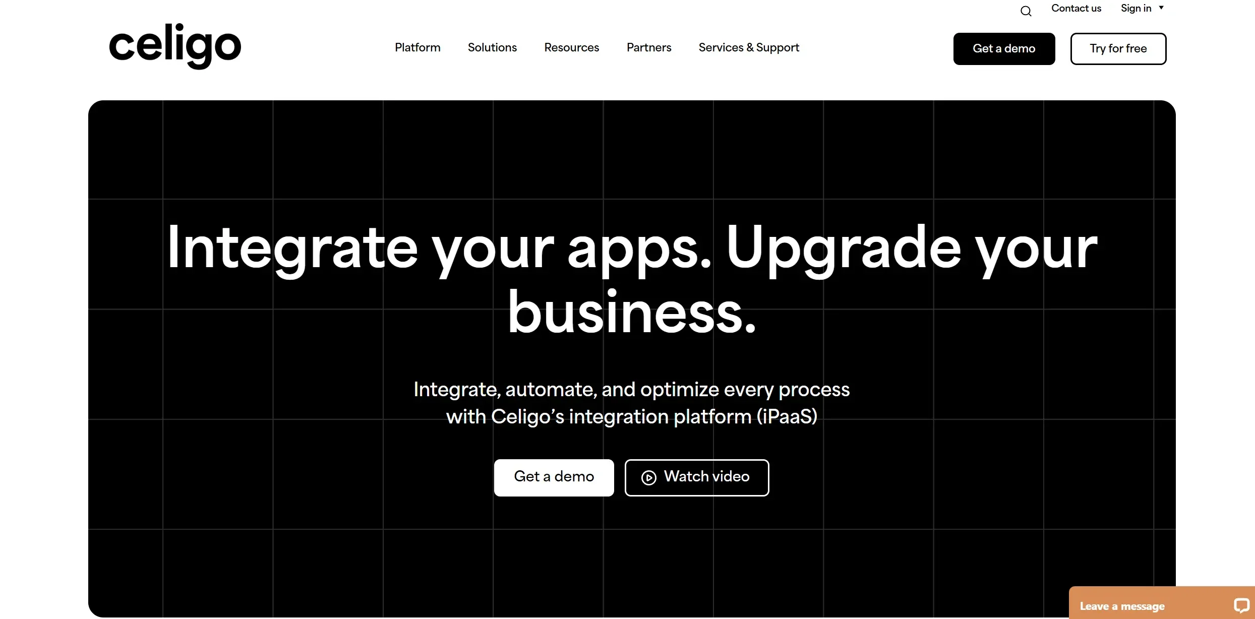 Celigo screenshot