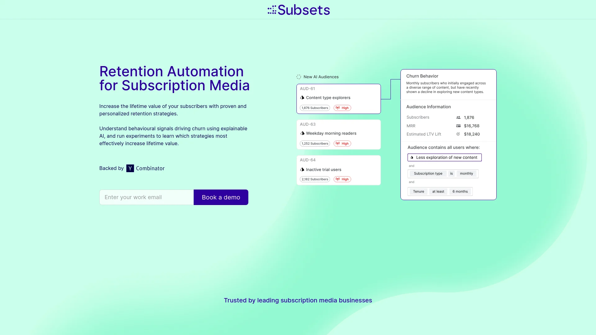 Subsets screenshot