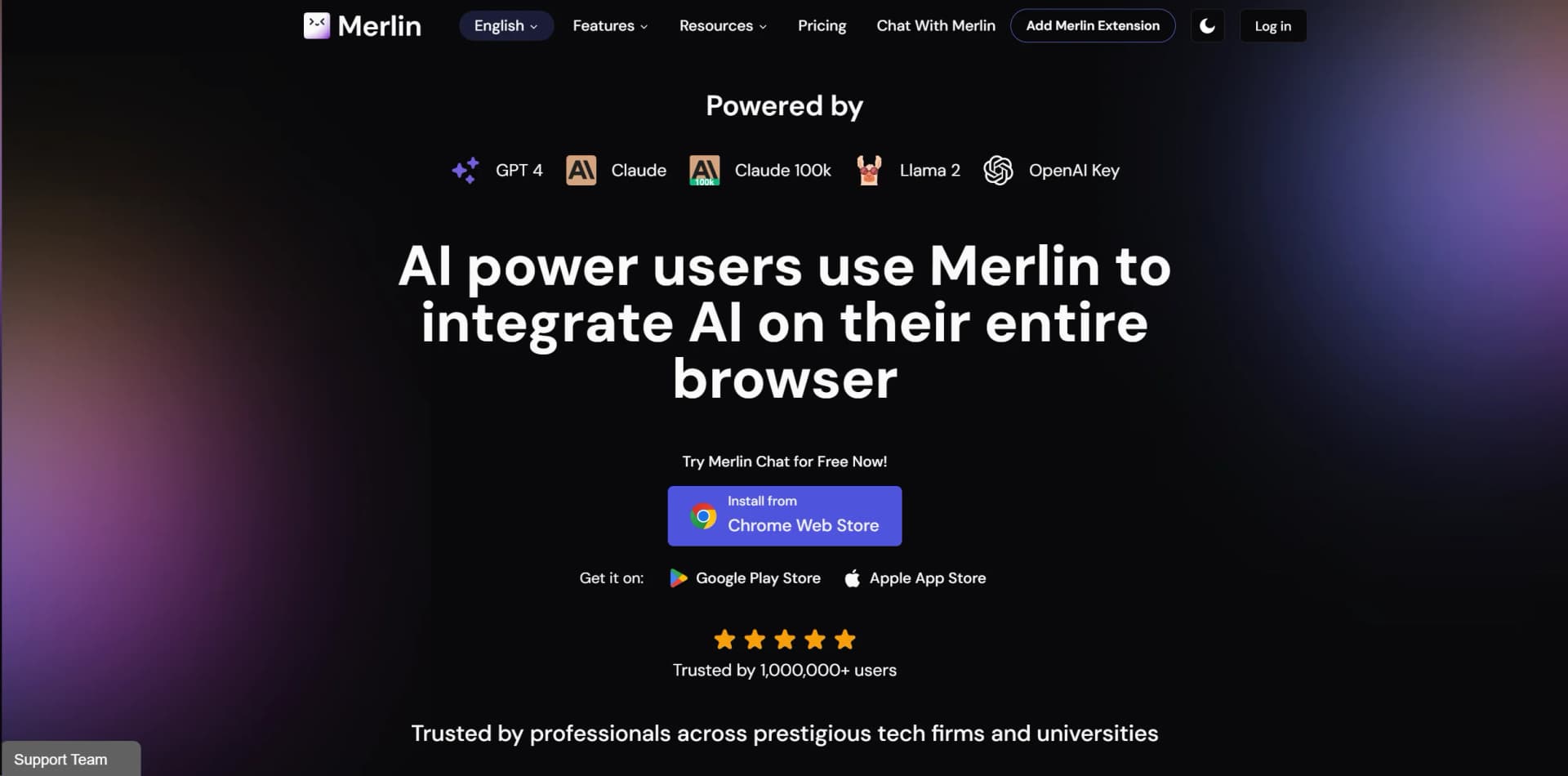 Merlin screenshot