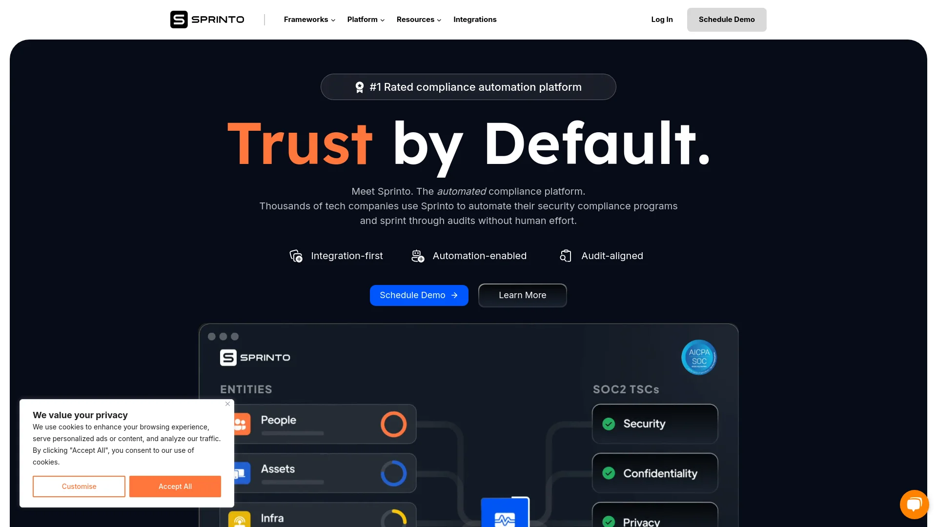 Sprinto screenshot
