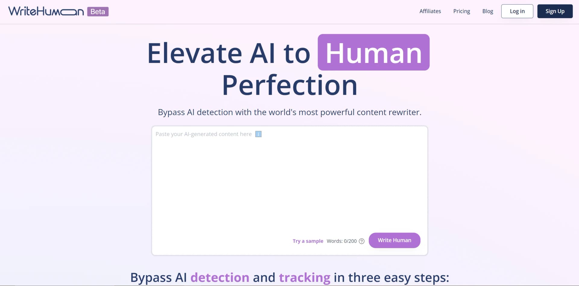 WriteHuman screenshot