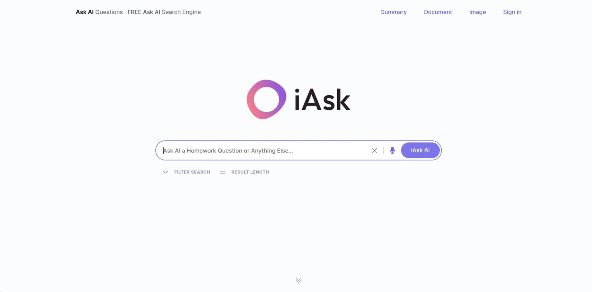 iAsk.AI screenshot