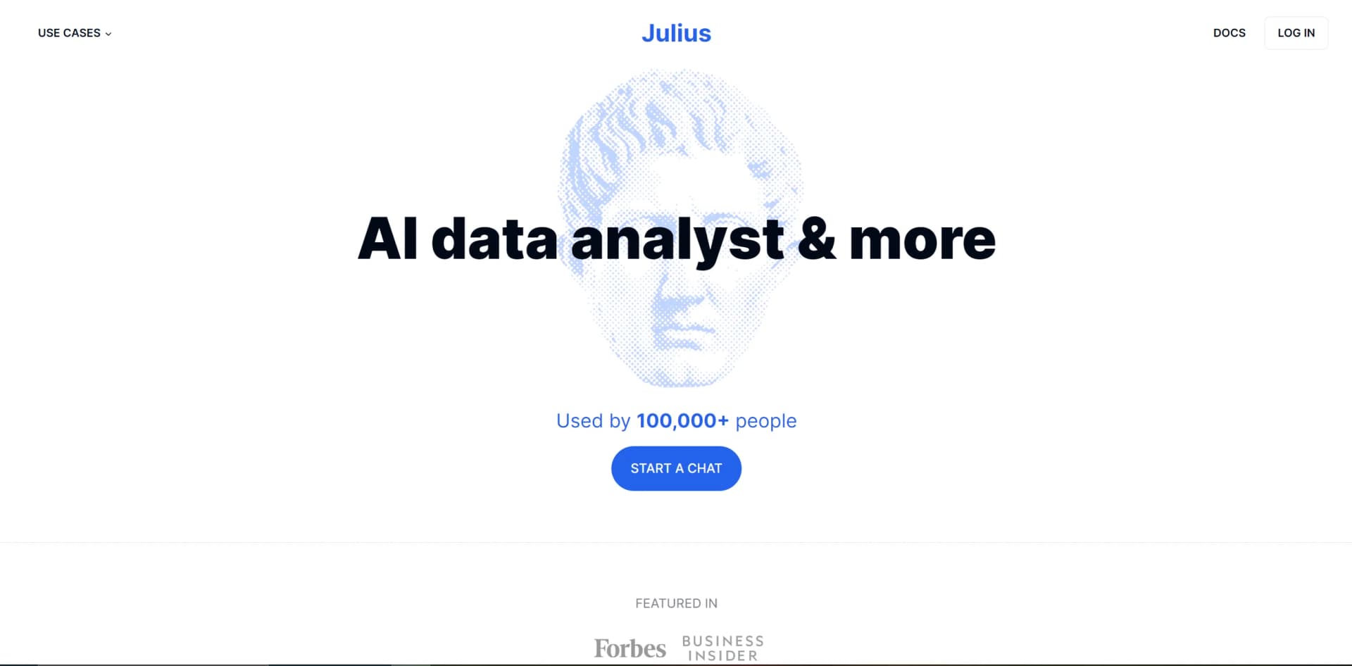 Julius AI screenshot