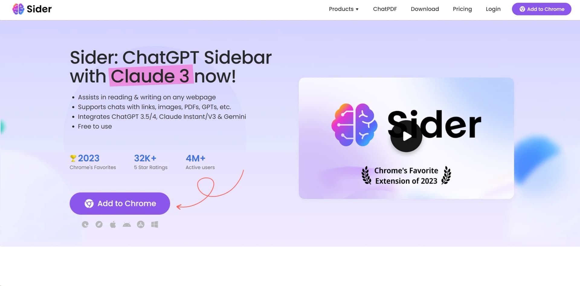 Sider screenshot