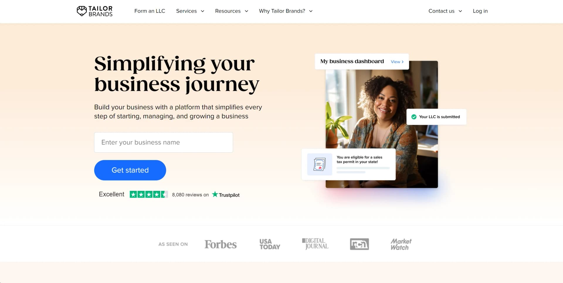 Tailor Brands screenshot