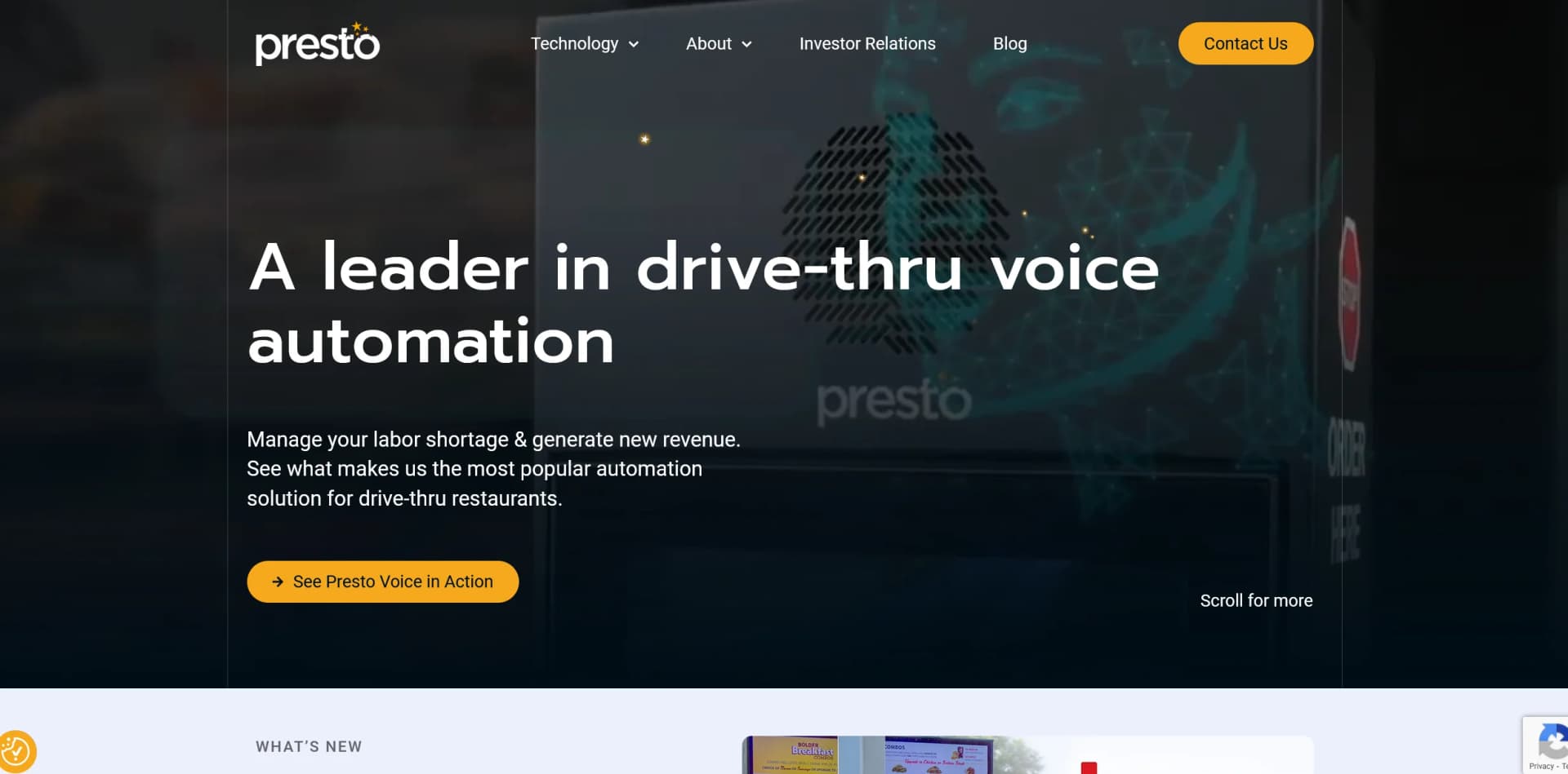 Presto screenshot