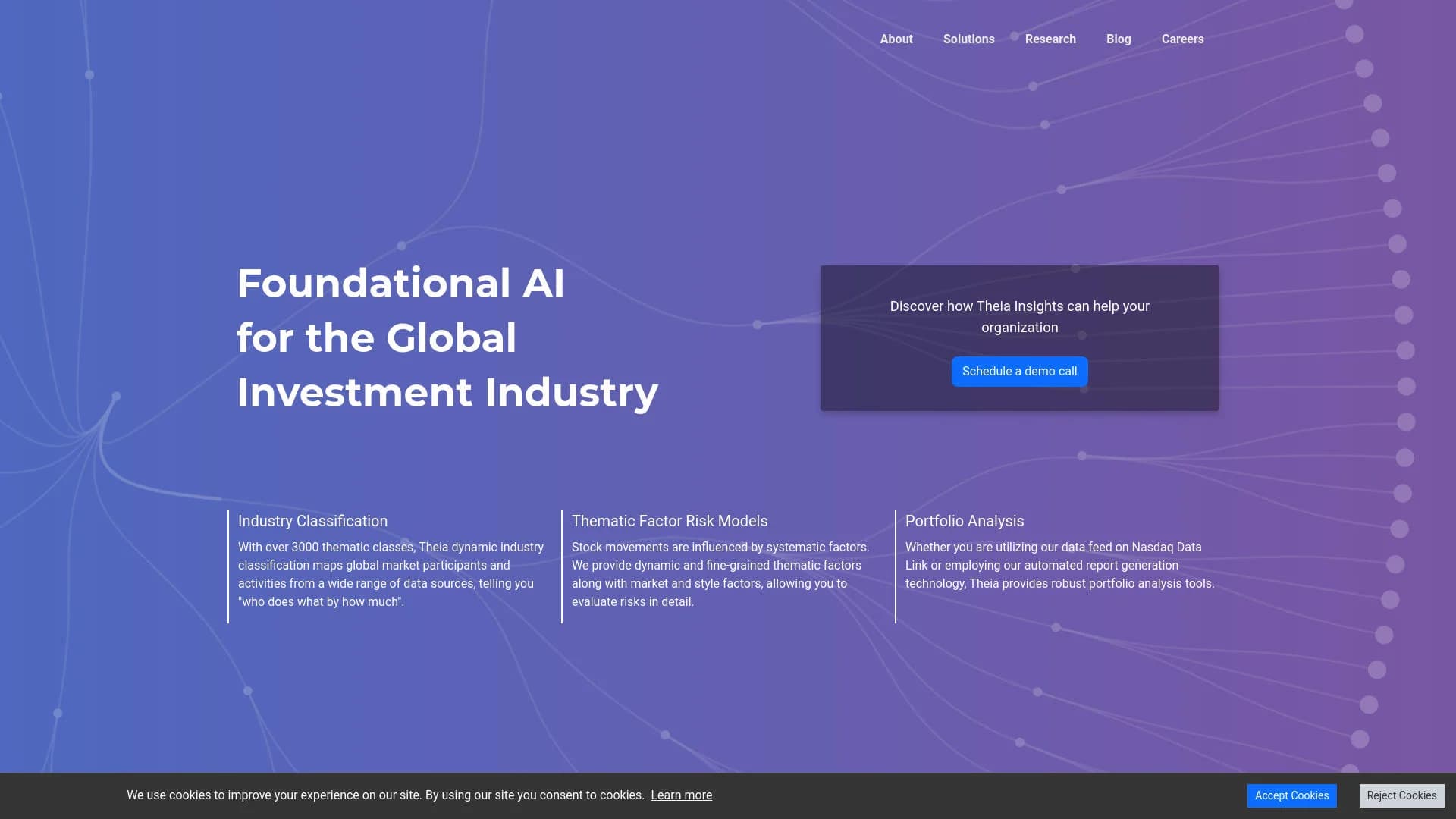 Theia Insights screenshot