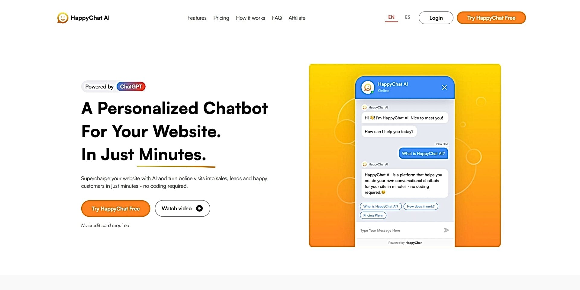 HappyChat AI featured
