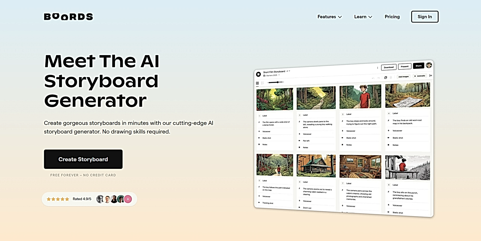 AI Storyboard Generator featured