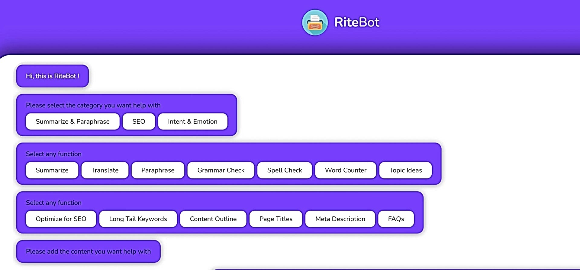 RiteBot  featured