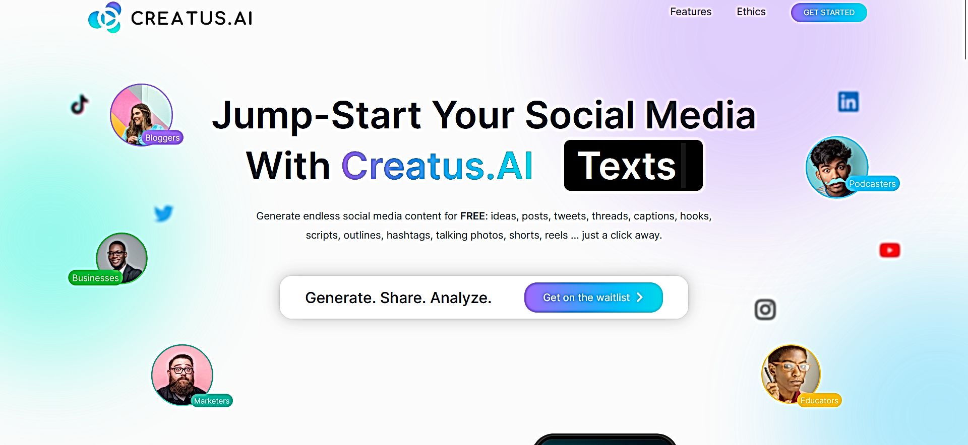 Creatus.AI featured