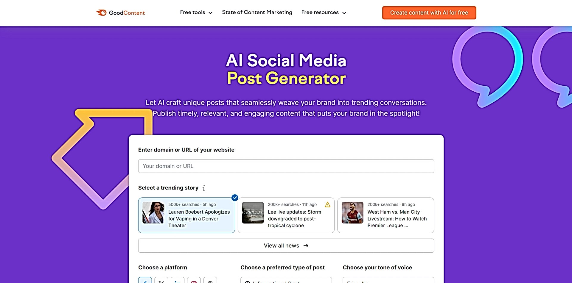 AI Social Media Post Generator featured
