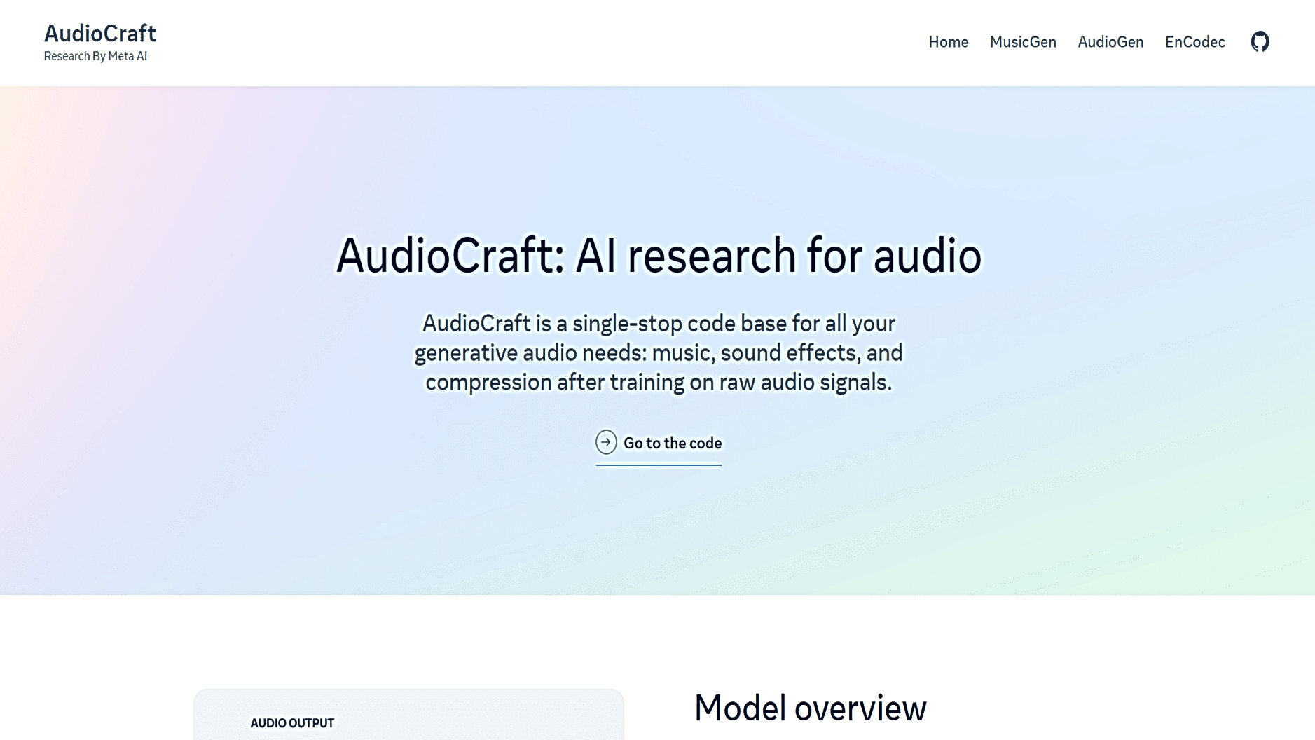 AudioCraft featured