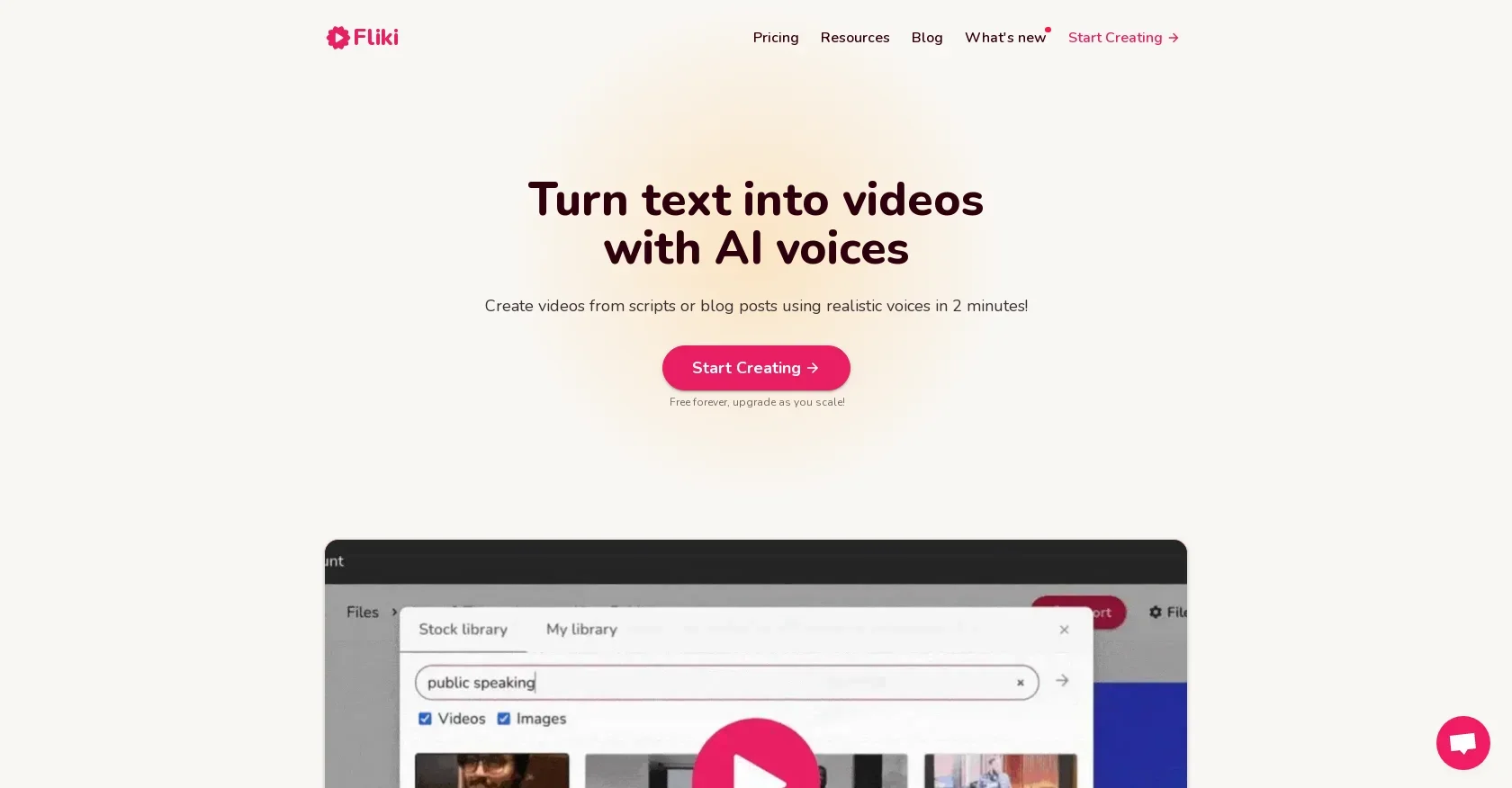 Fliki screenshot
