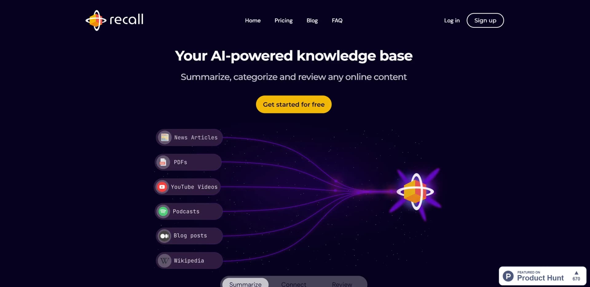 Recall screenshot