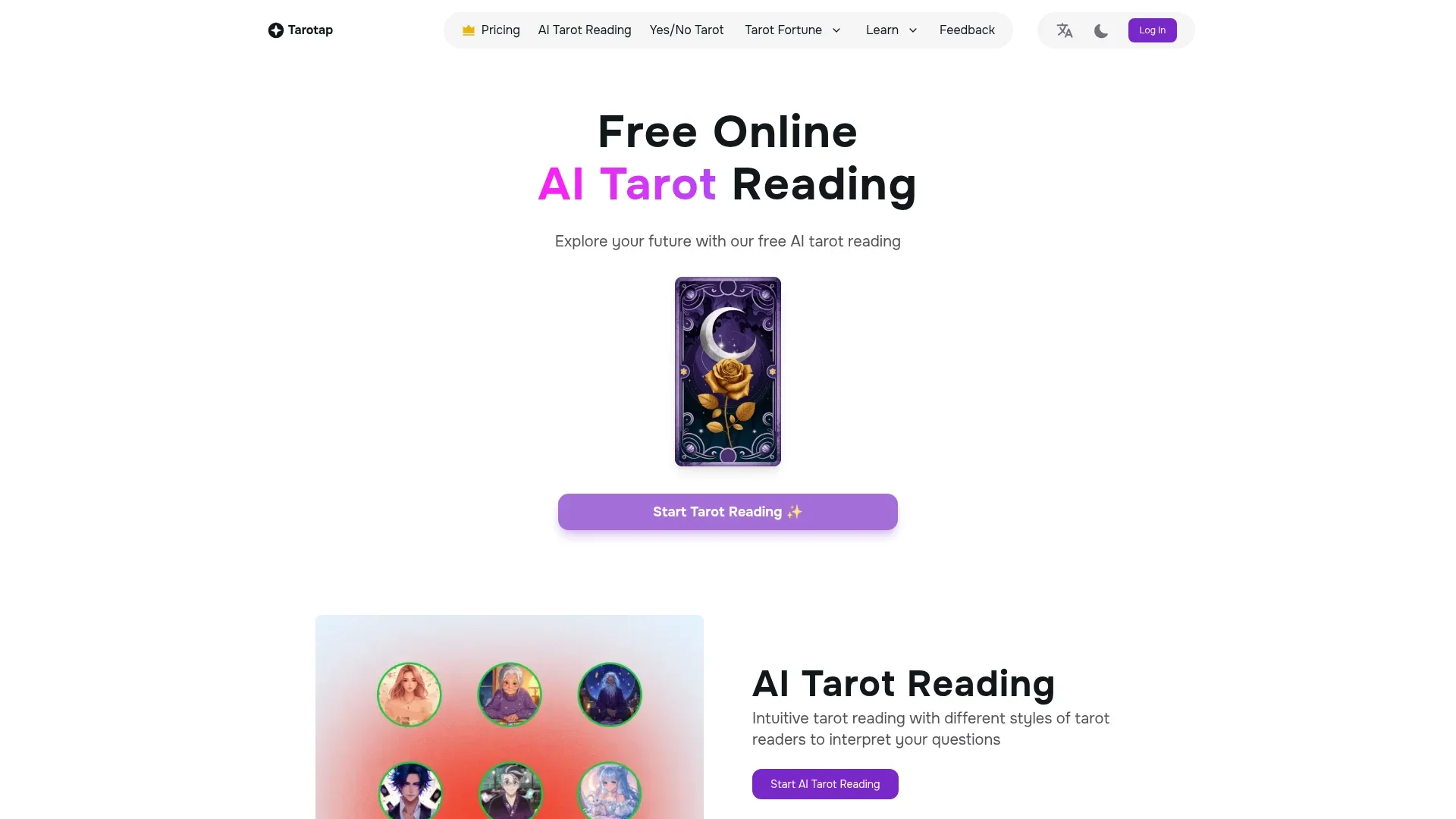 Tarotap screenshot