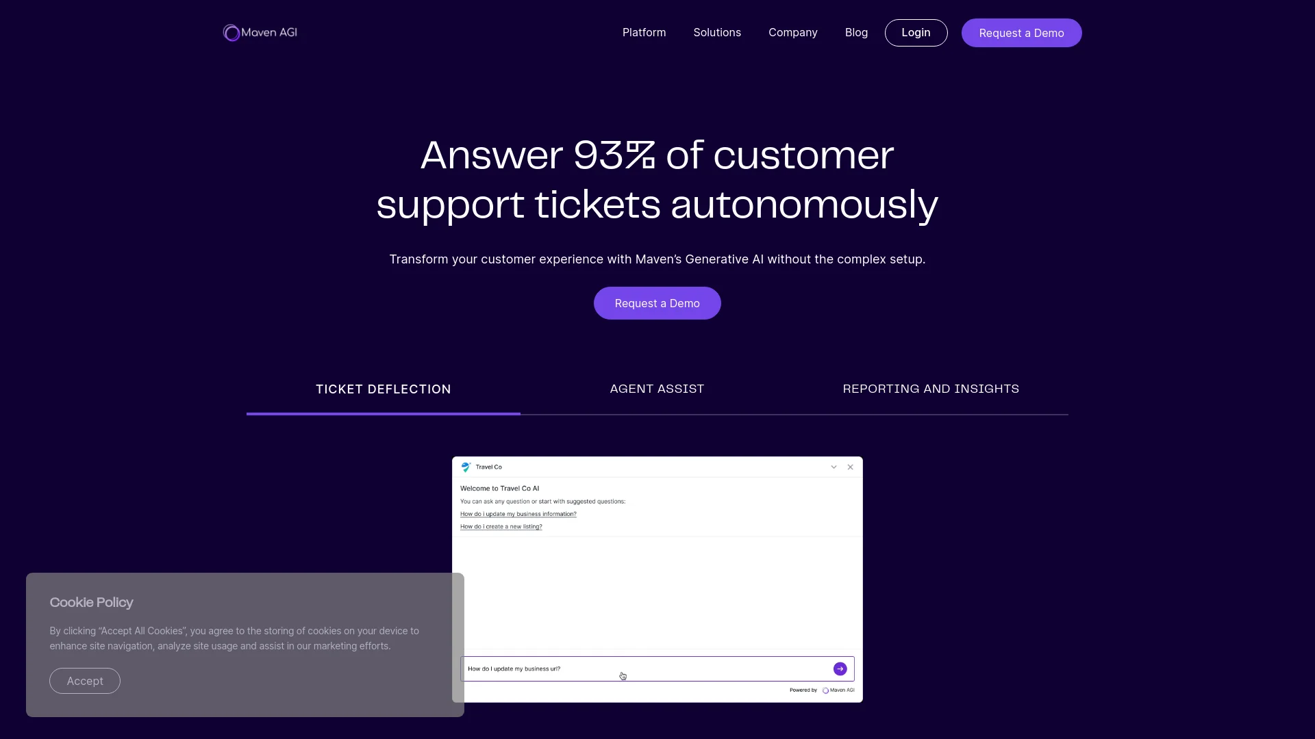 Maven AGI screenshot