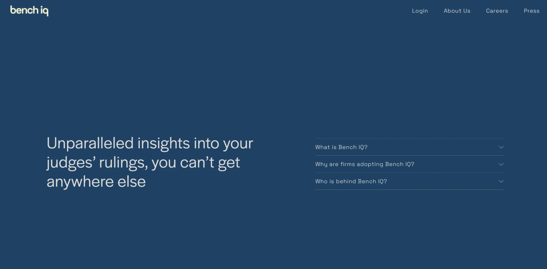 Bench IQ screenshot