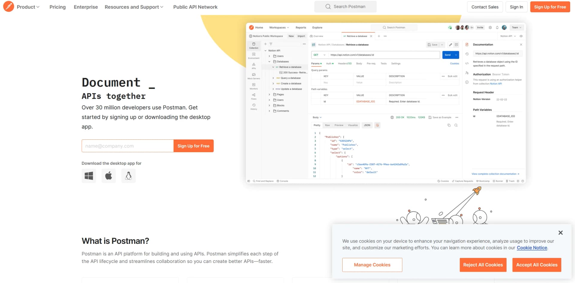 Postman screenshot