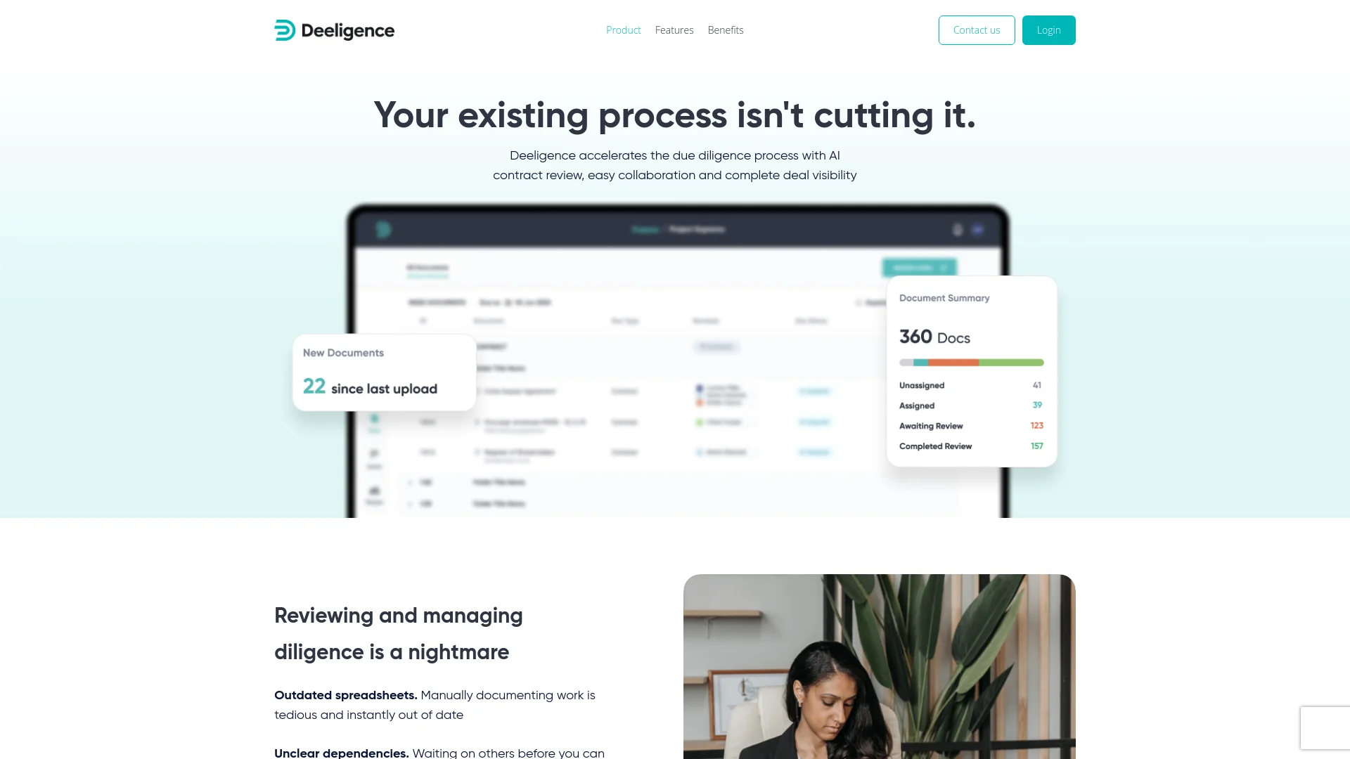 Deeligence screenshot
