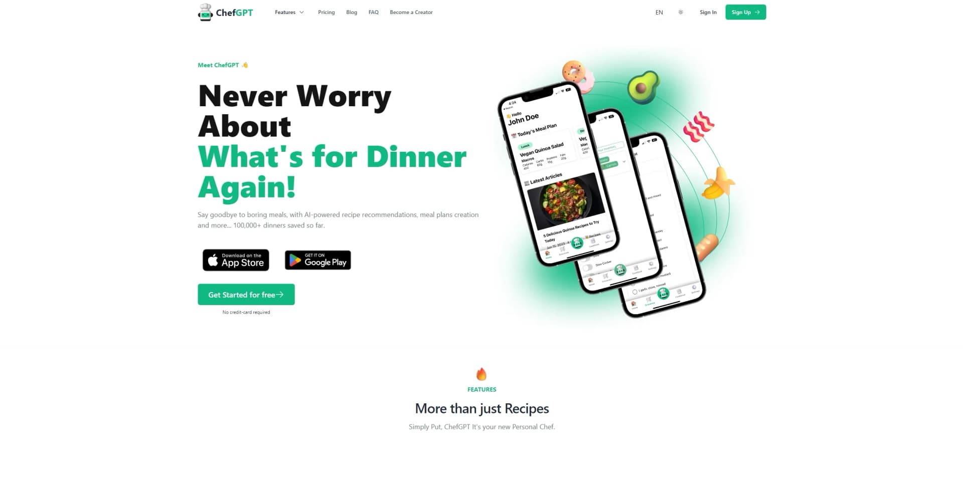 ChefGPT screenshot