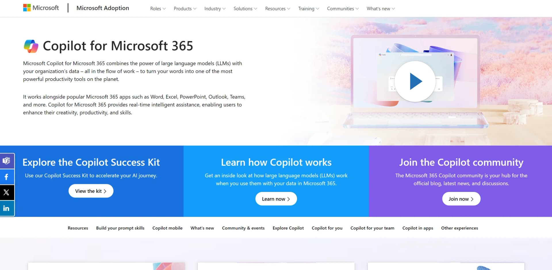 Copilot for Microsoft 365 screenshot
