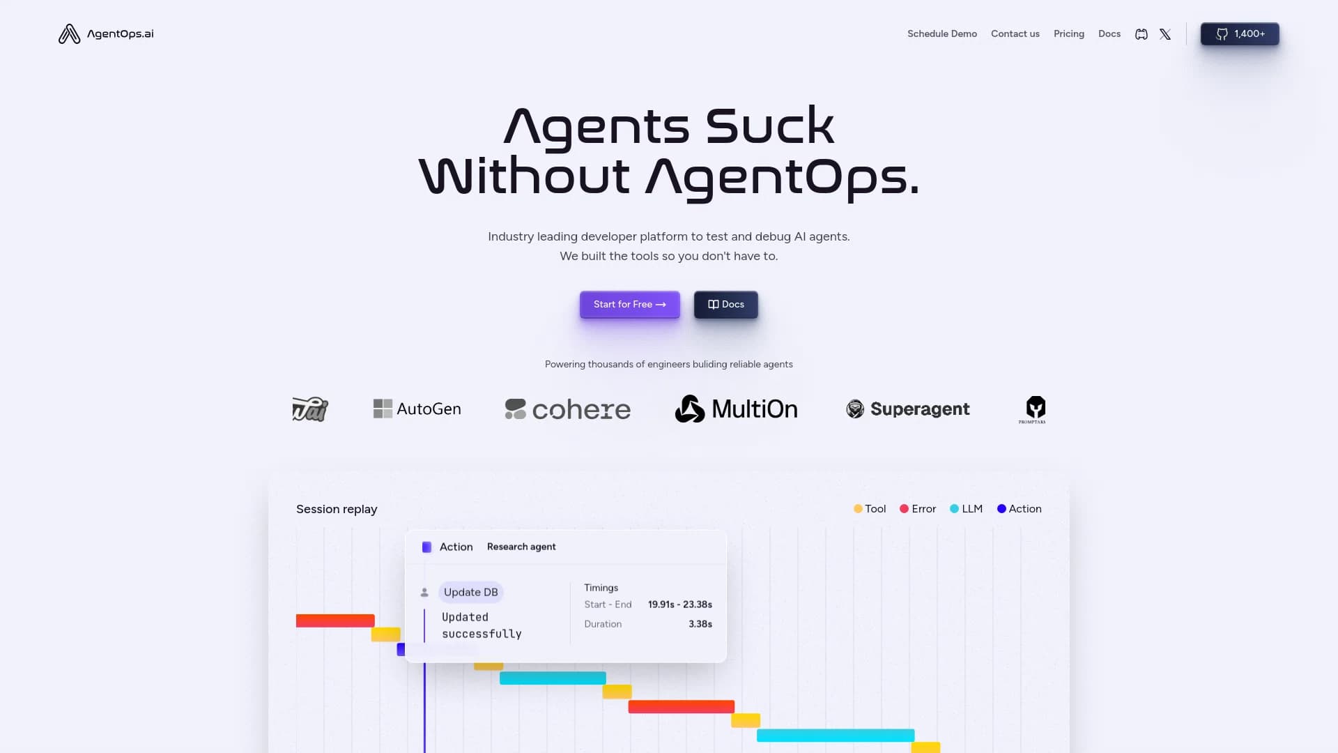 AgentOps screenshot