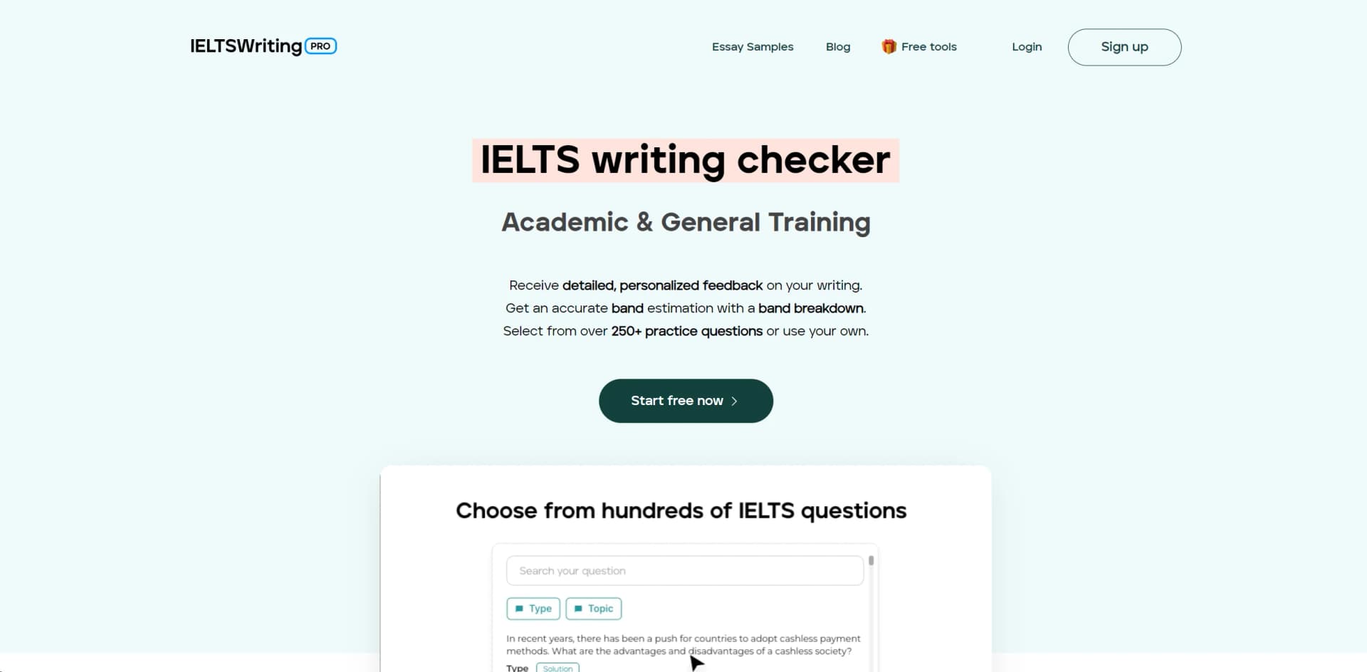 IELTSWritingPro screenshot