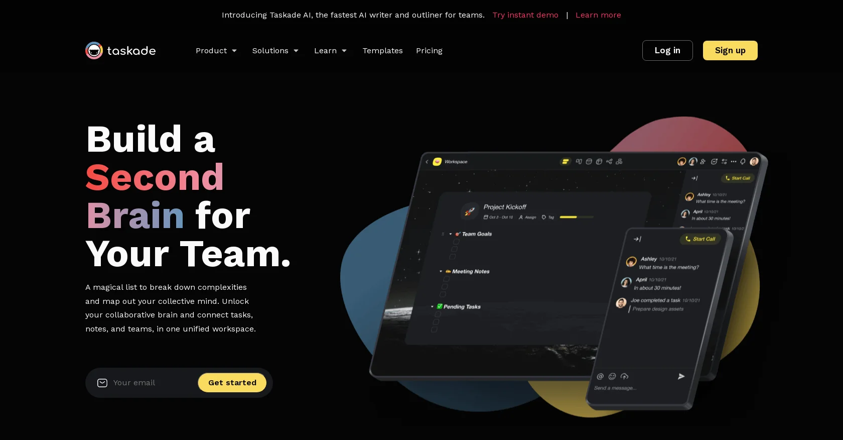 Taskade screenshot