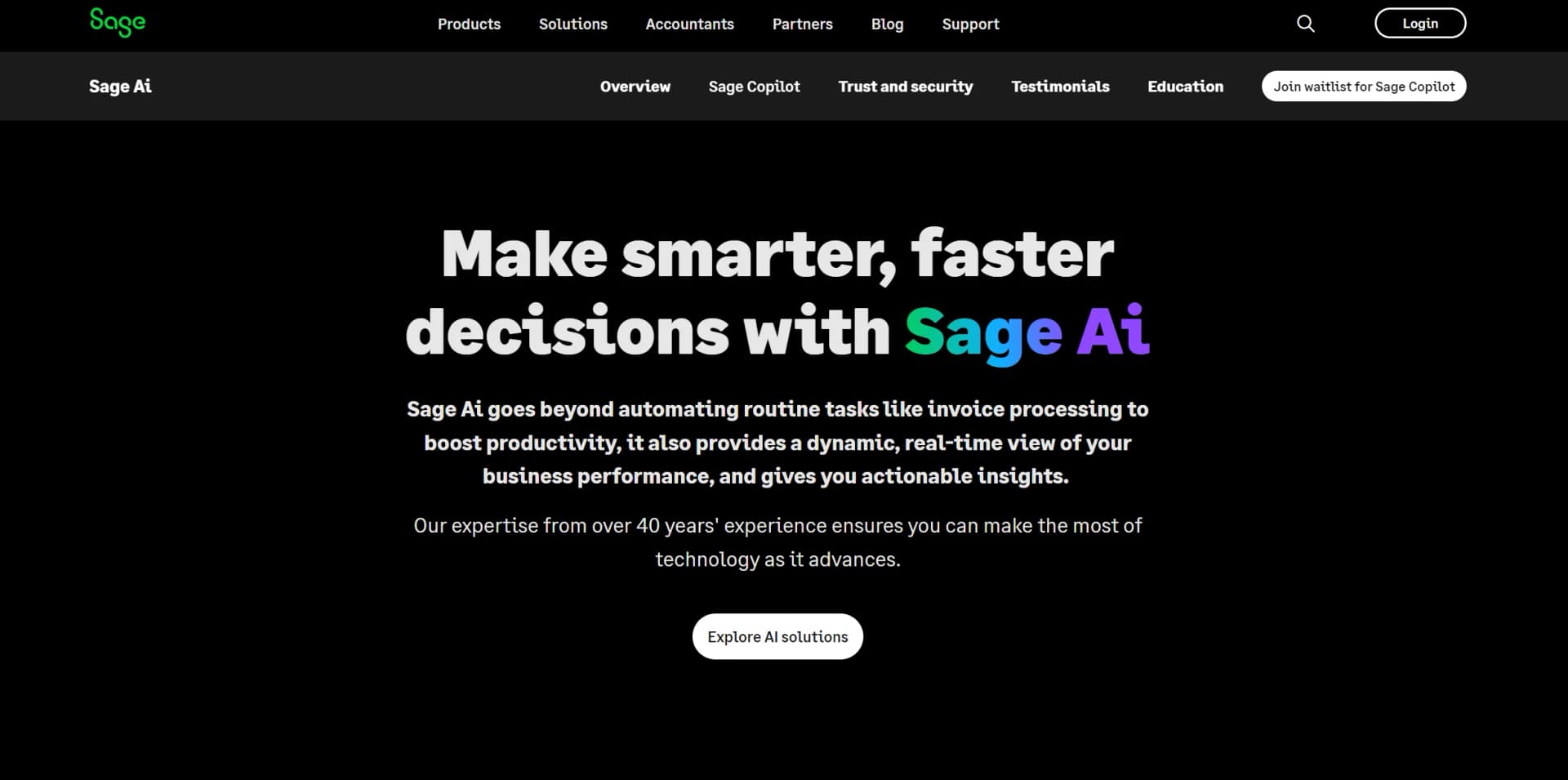 Sage AI screenshot
