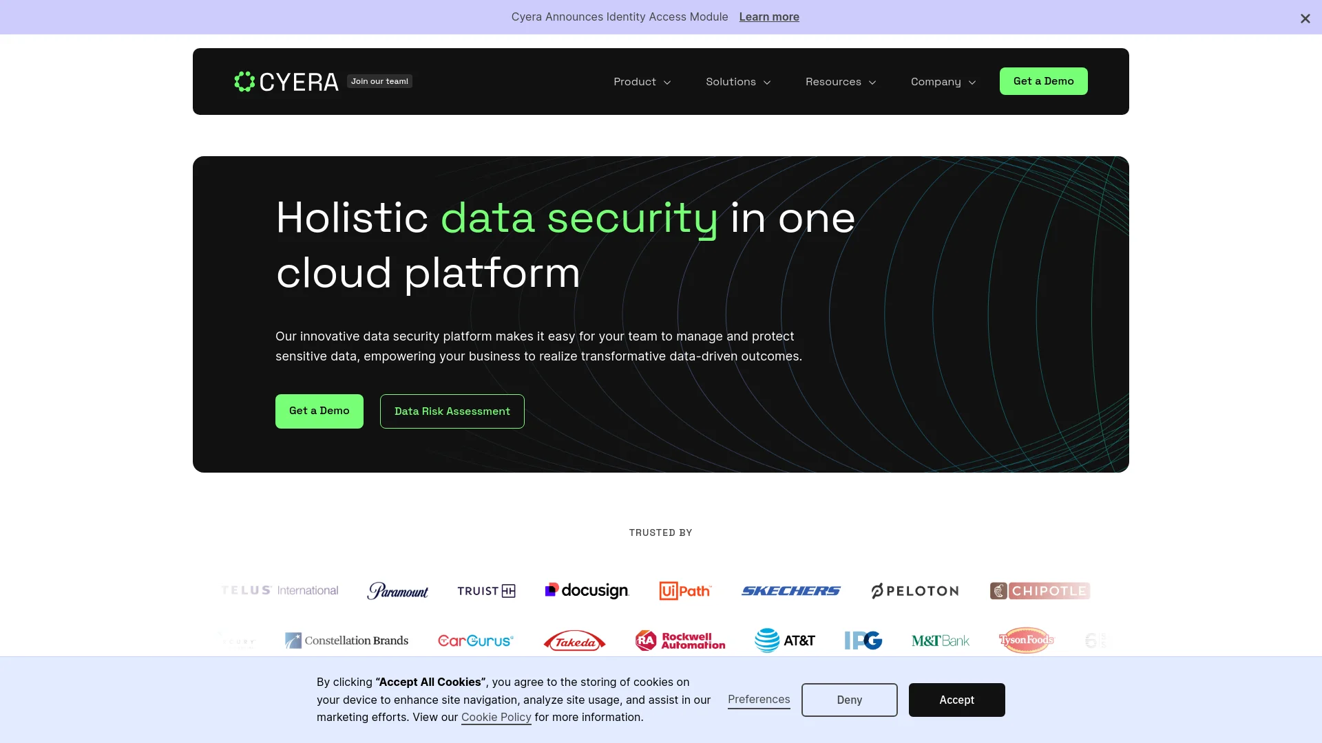 Cyera screenshot