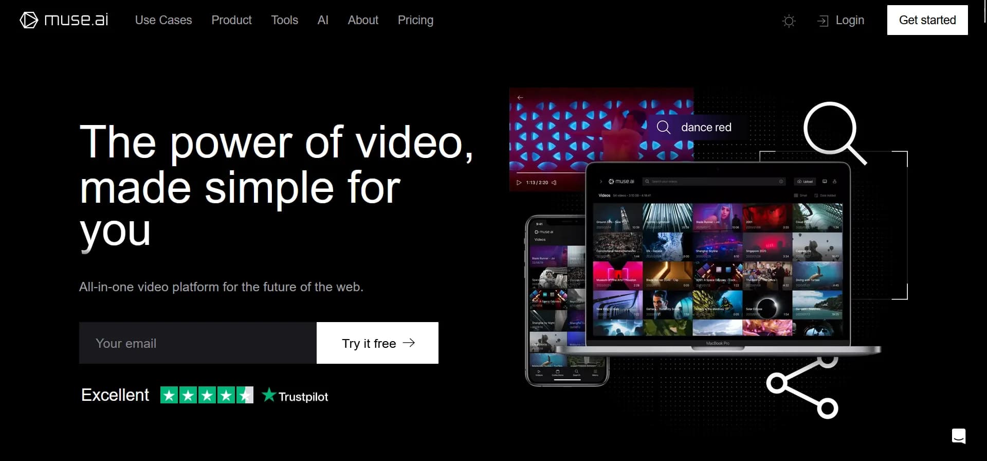 Muse.ai screenshot