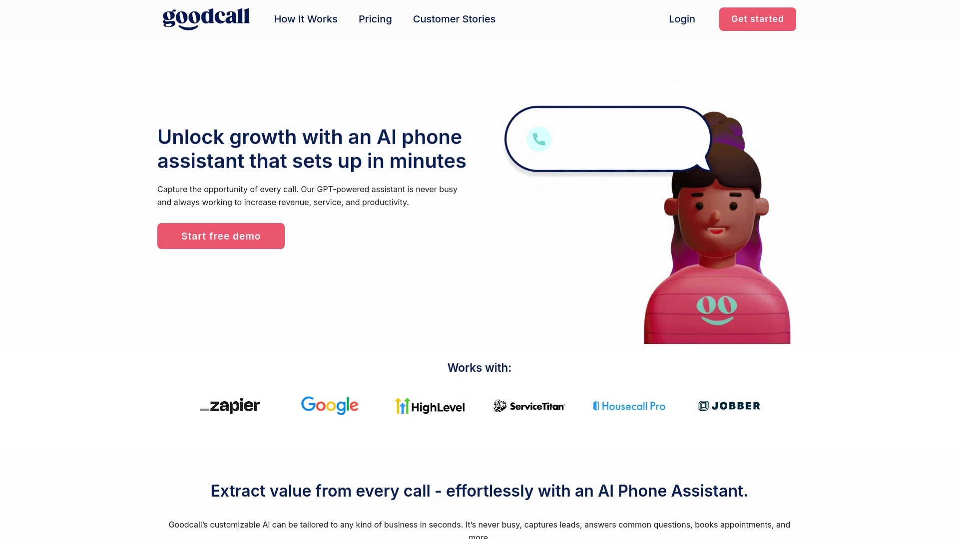 Goodcall screenshot