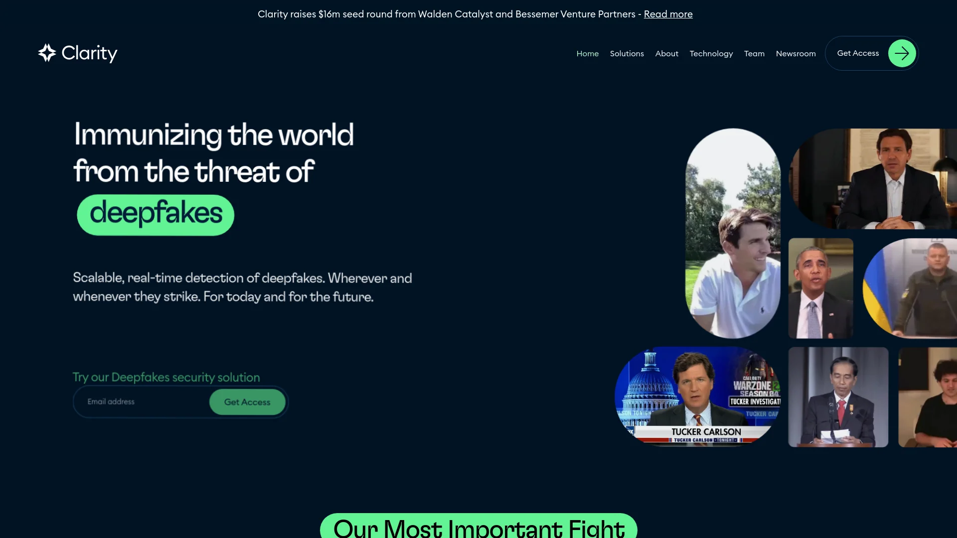 Clarity screenshot