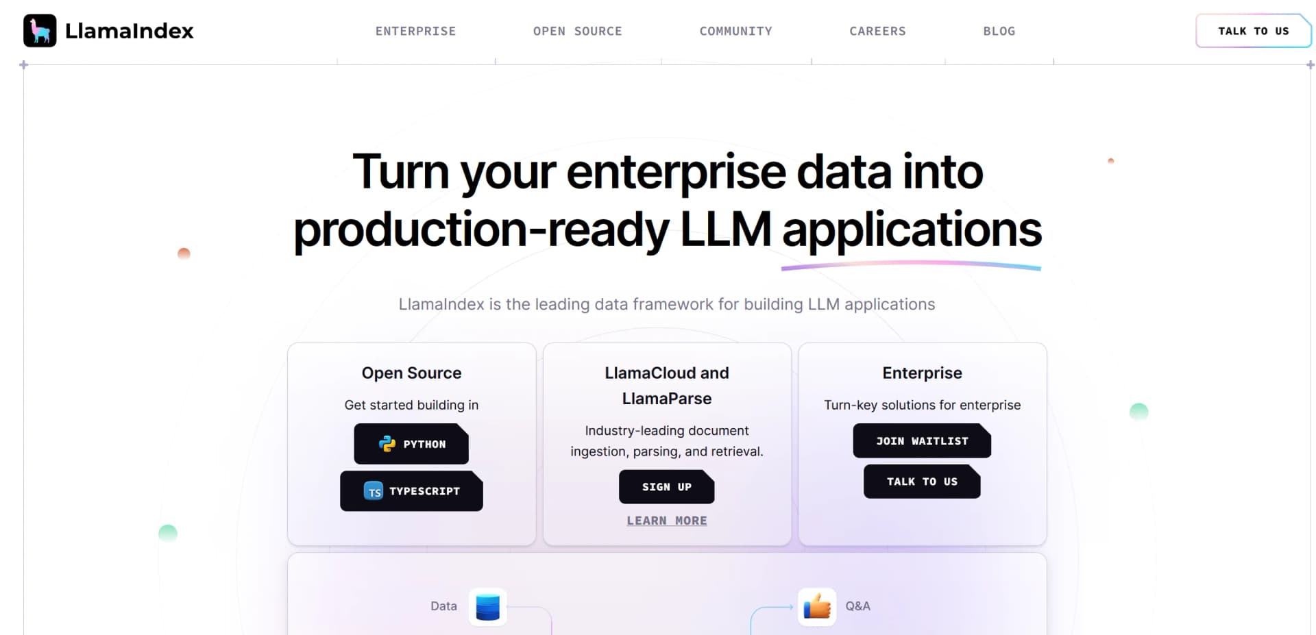 LlamaIndex screenshot