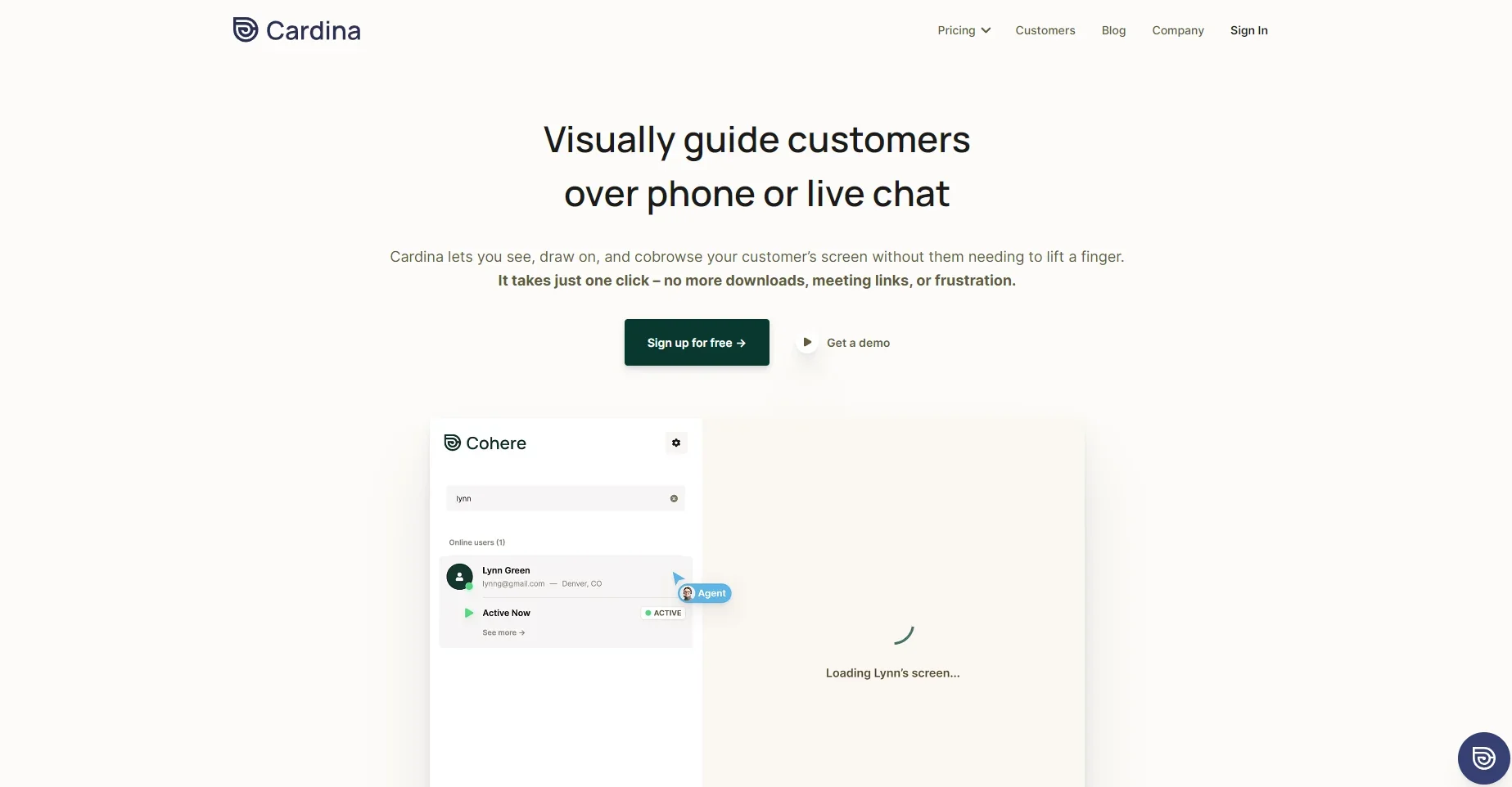 Cardina screenshot