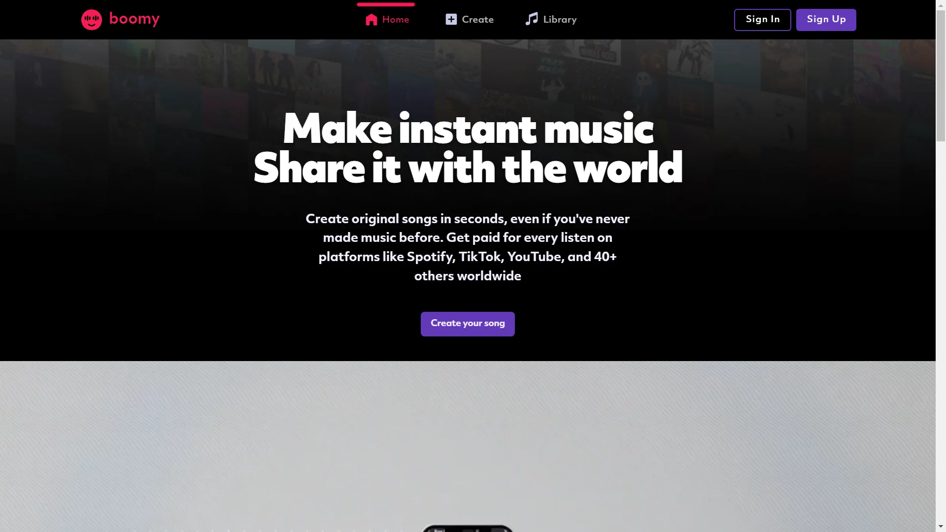 Boomy screenshot