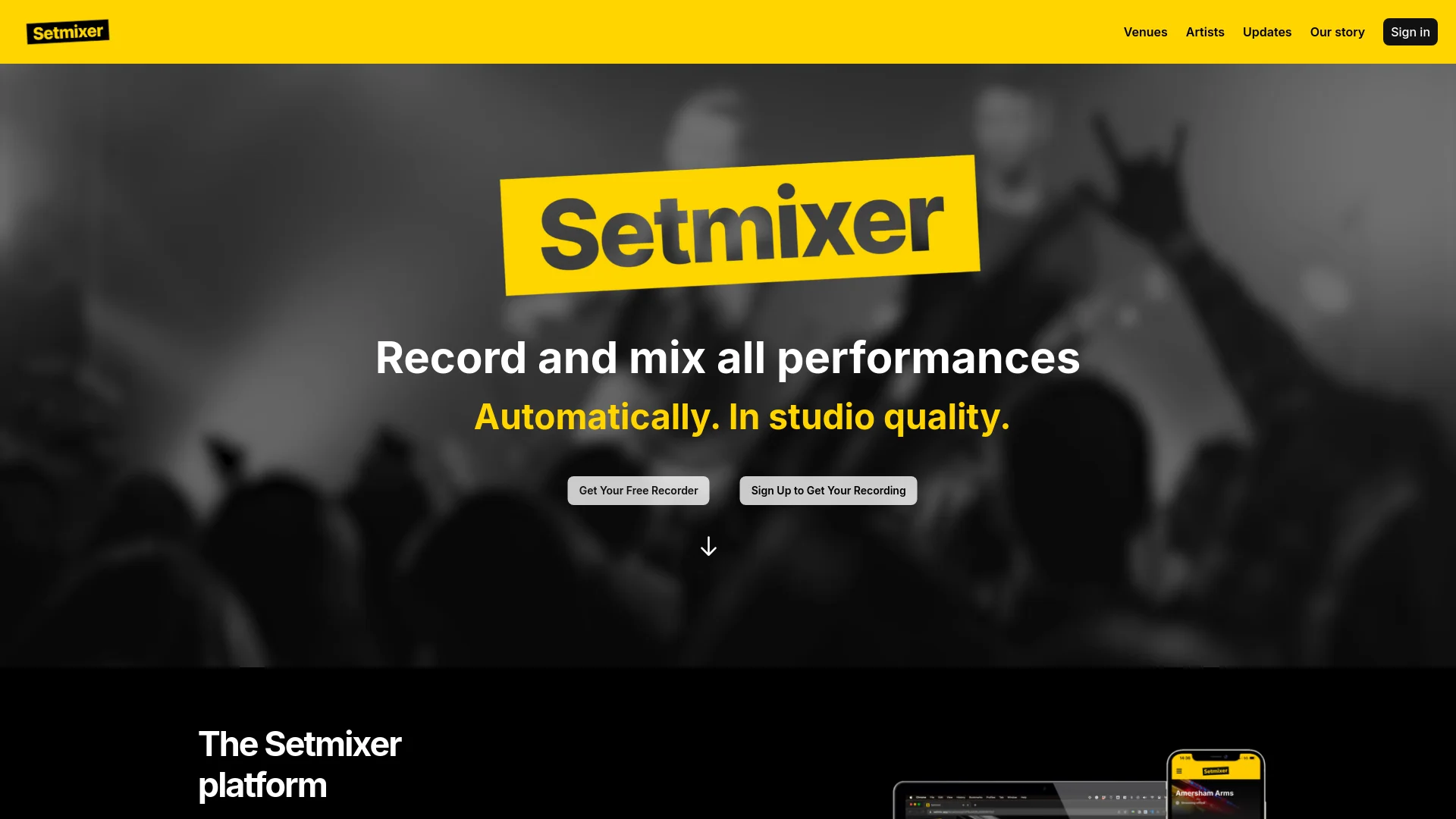 Setmixer screenshot