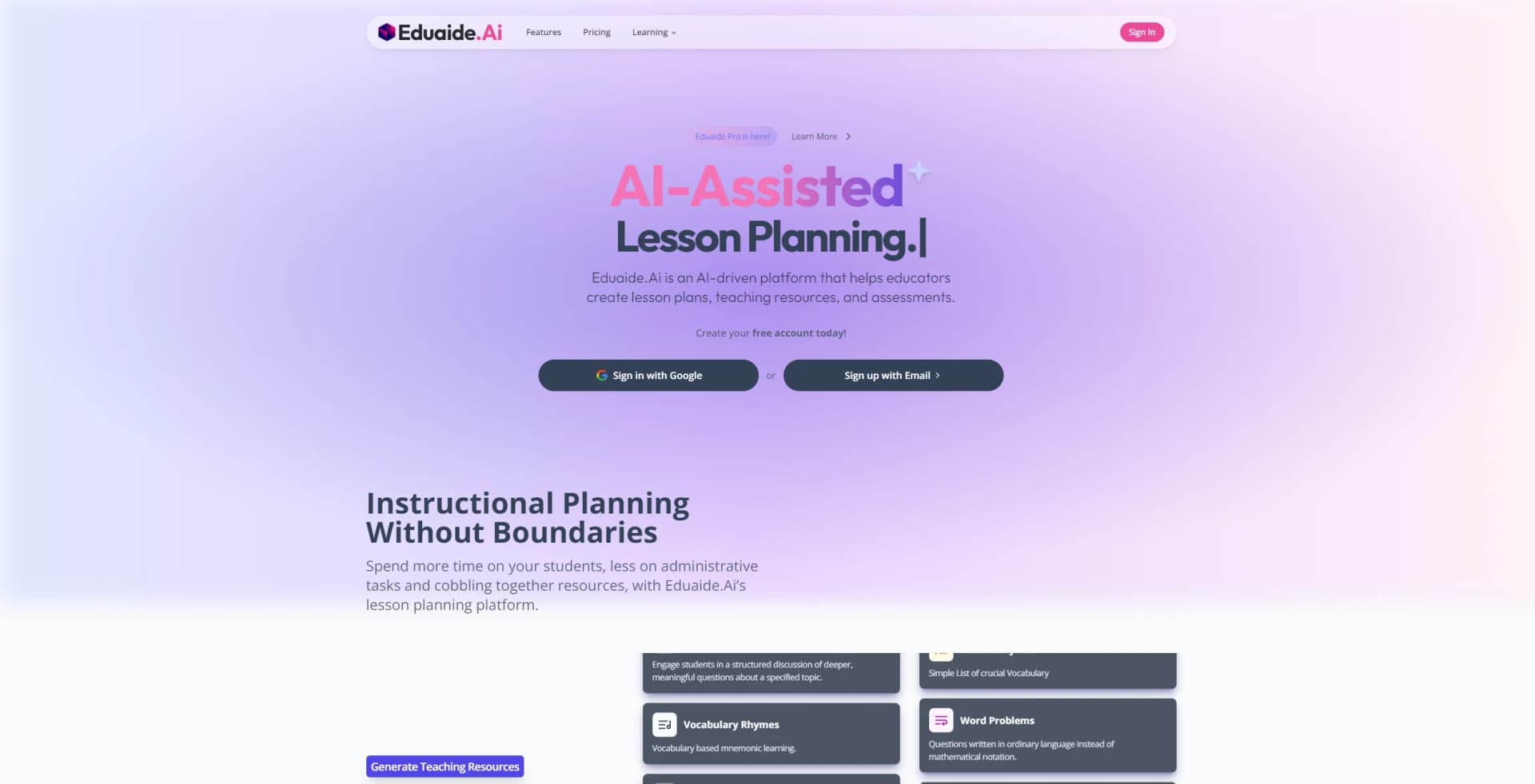 Eduaide.Ai screenshot