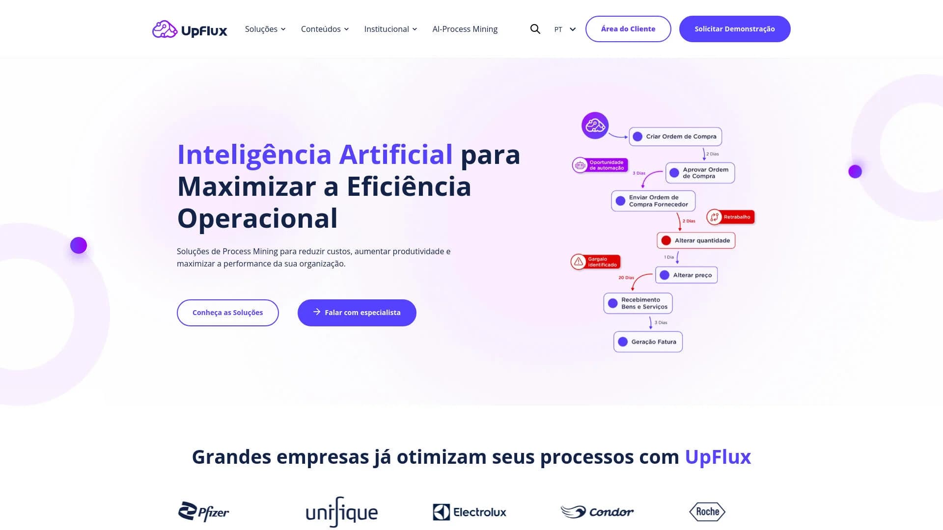 Upflux screenshot