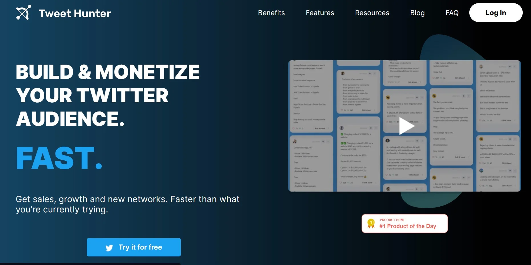 Tweet Hunter screenshot