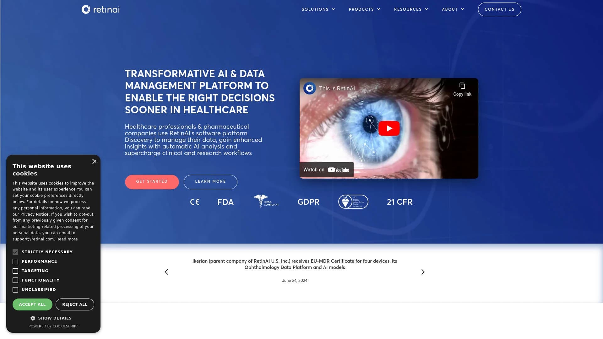 Retinai screenshot