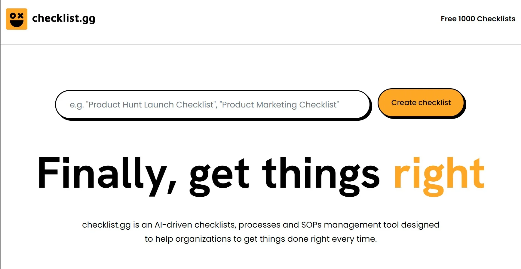 Checklist.gg screenshot