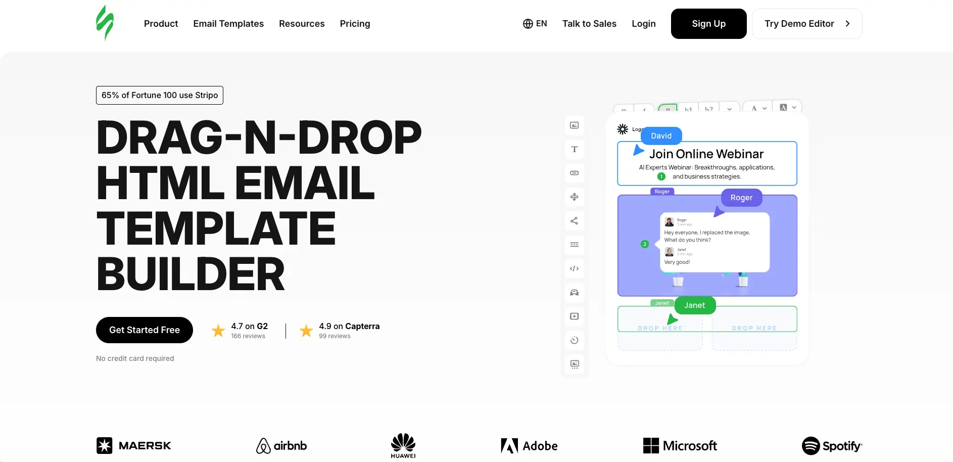 Stripo screenshot