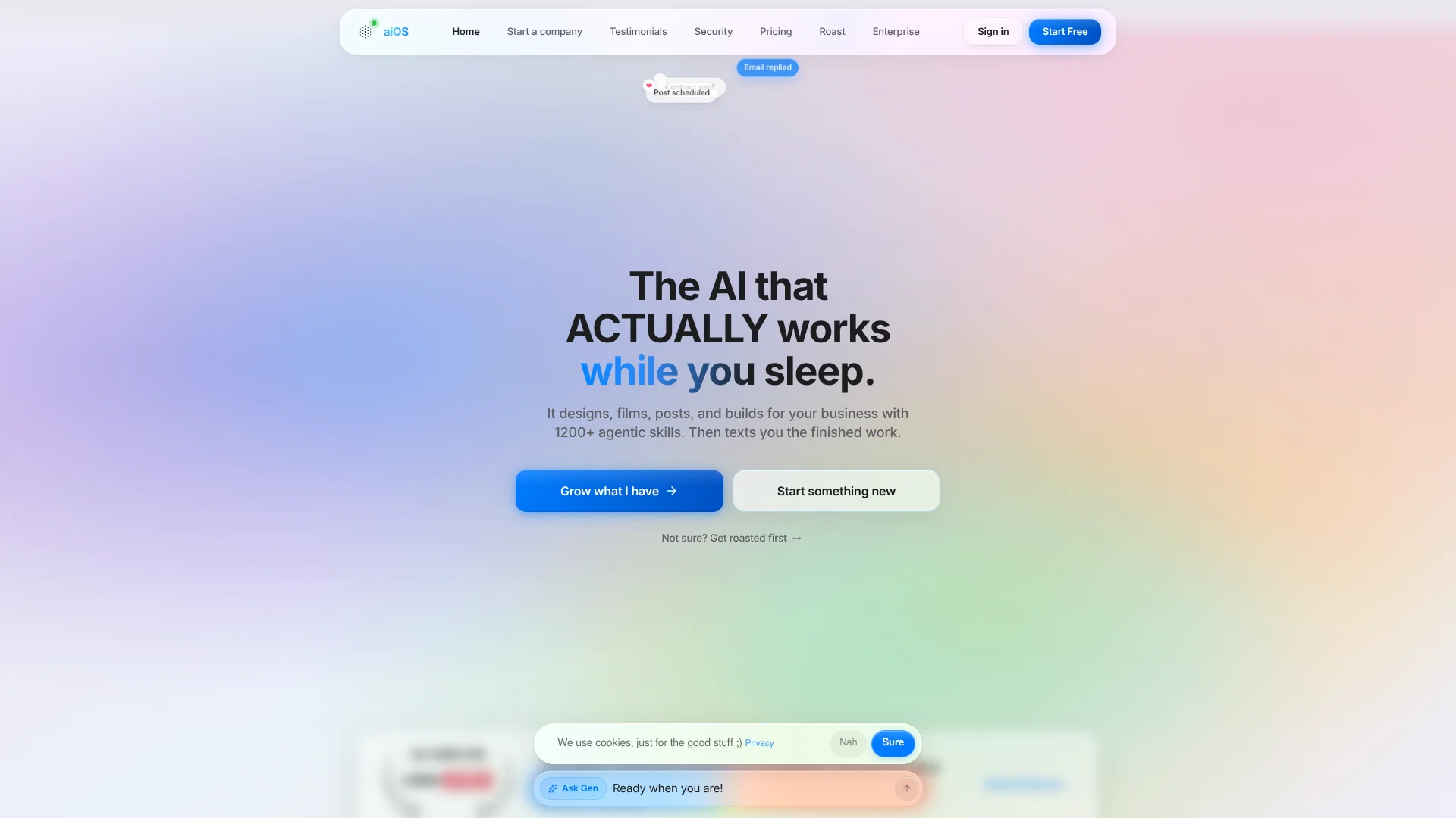 aiOS screenshot