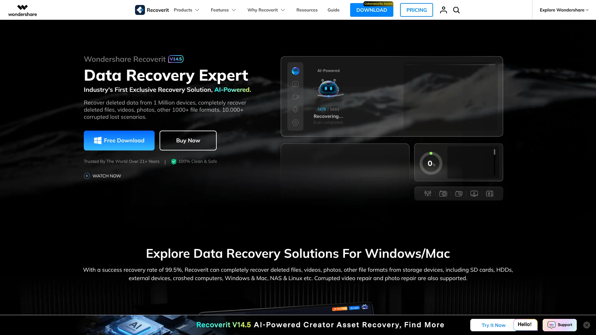 Wondershare Recoverit screenshot